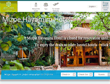 Tablet Screenshot of mizpe-hayamim.com